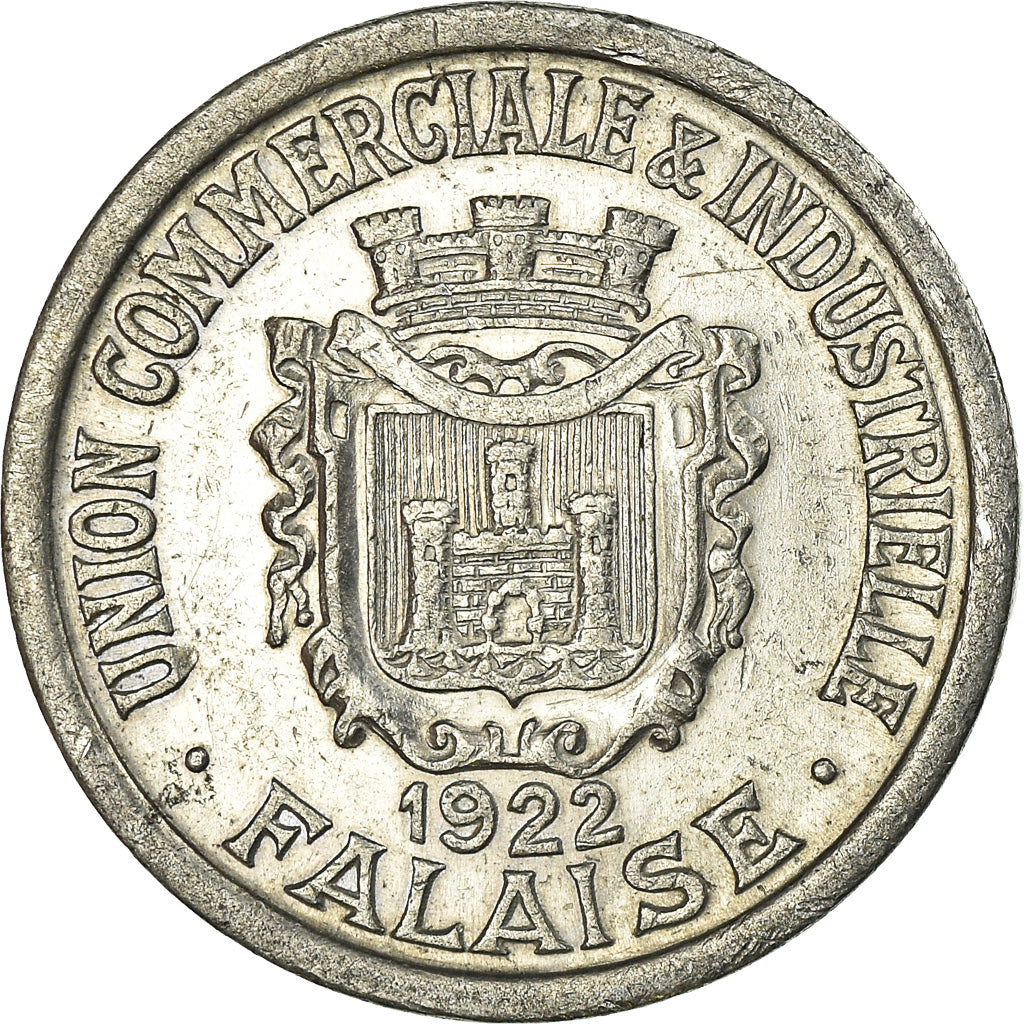 Moeda, França, Union Commerciale et Industrielle, Falaise, 25 Centimes, 1922