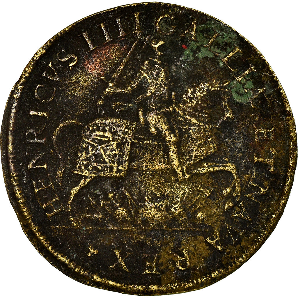 France, Token, Henri IV Le Grand, History, 1596, VF(20-25), Brass