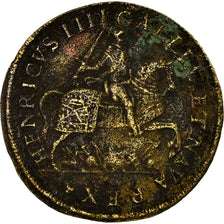 France, Token, Henri IV Le Grand, History, 1596, VF(20-25), Brass