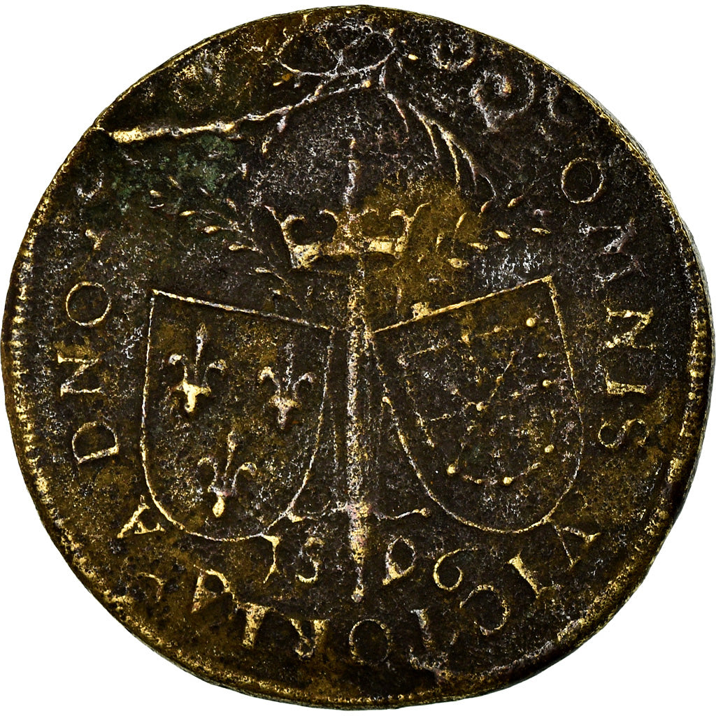 France, Token, Henri IV Le Grand, History, 1596, VF(20-25), Brass