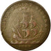 France, Token, Royal, 1707, VF(30-35), Copper, Feuardent:9829