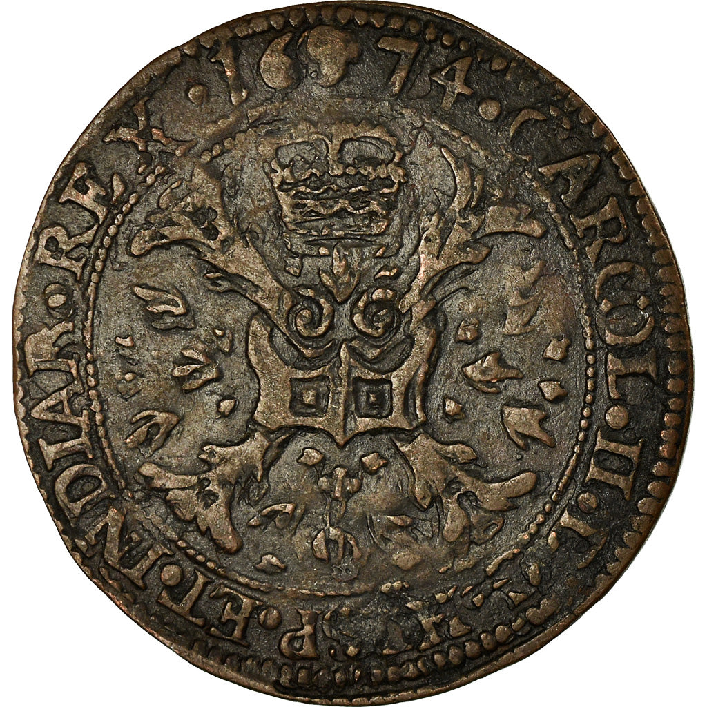 Spanish Netherlands, Token, Karel II, Bureau des Finances, Bruxelles, History