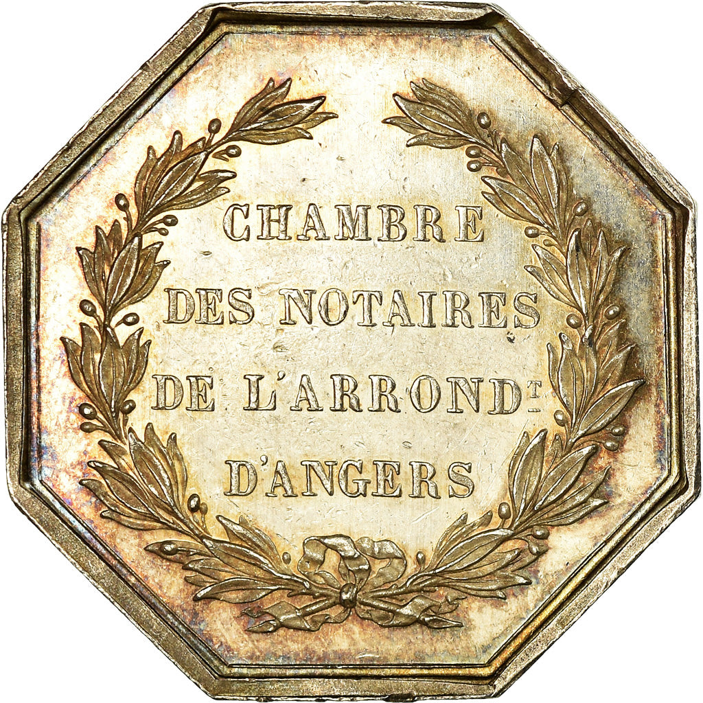 France, Token, Notary, Notaires de l'Arrondissement d'Angers, Pacot, MS(60-62)
