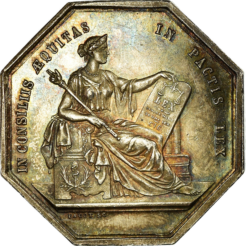 Frankreich, Token, Notaires de l'Arrondissement d'Angers, Pacot, VZ, Silber