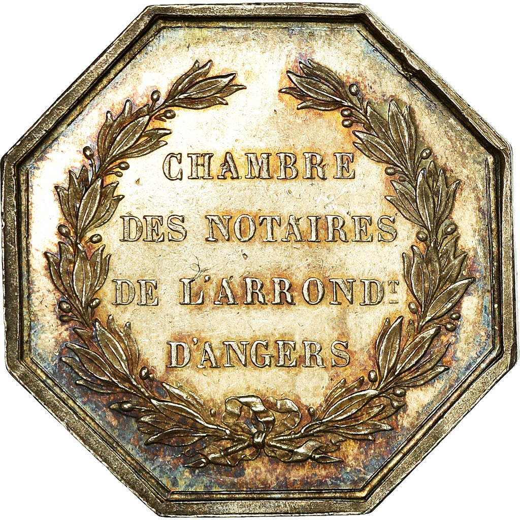 Frankreich, Token, Notaires de l'Arrondissement d'Angers, Pacot, VZ, Silber