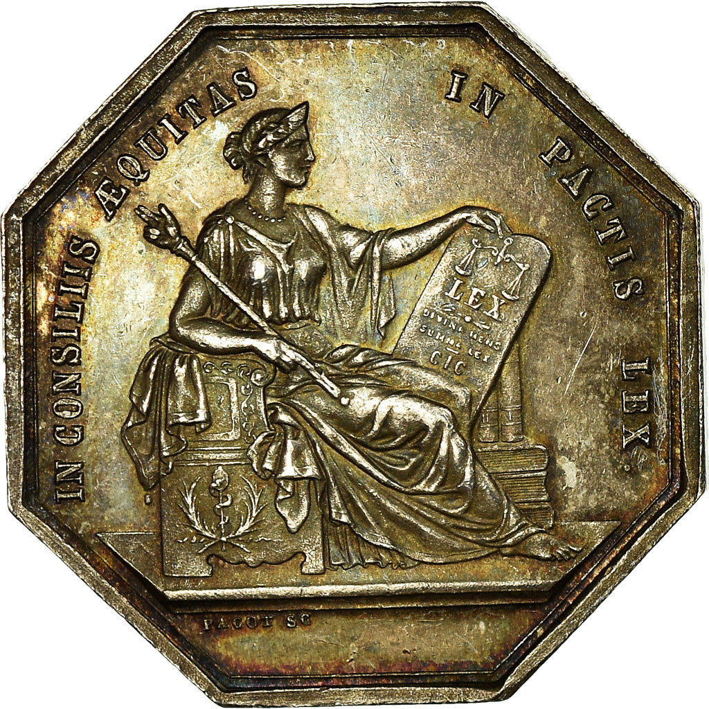 France, Token, Notaires de l'Arrondissement d'Angers, Pacot, AU(55-58), Silver