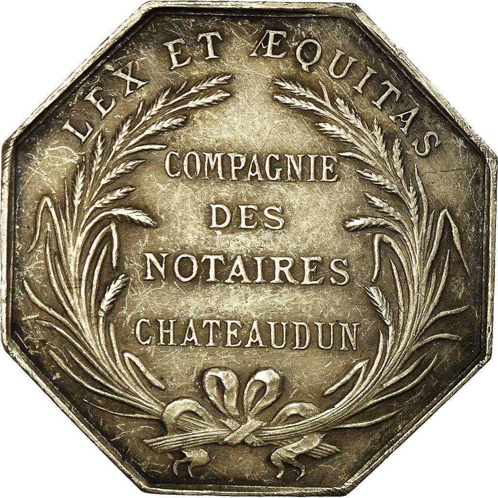 France, Token, Notary, Notaires de l'Arrondissement de Châteaudun, AU(55-58)