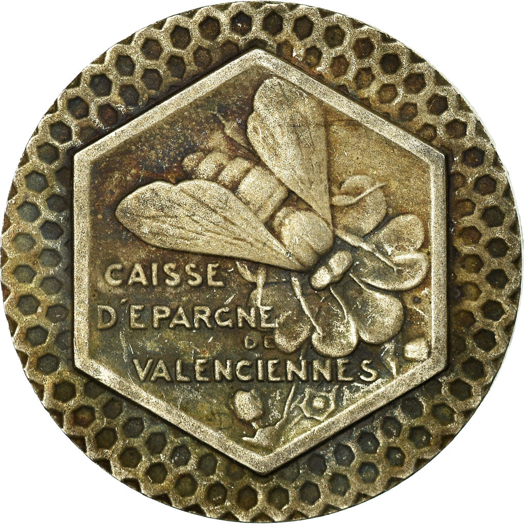 France, Token, Caisse d'Epargne de Valenciennes, AU(55-58), Silver