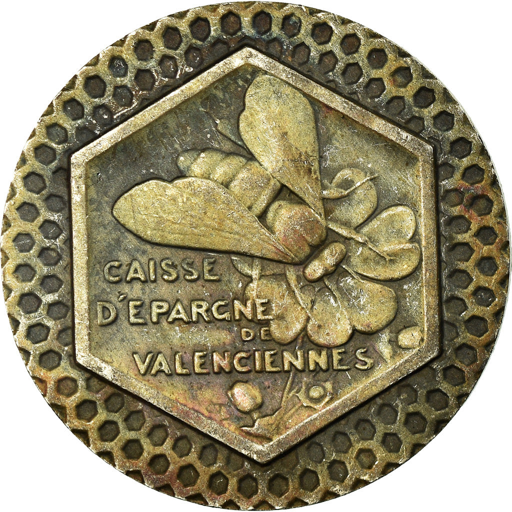 France, Token, Caisse d'Epargne de Valenciennes, AU(55-58), Silver