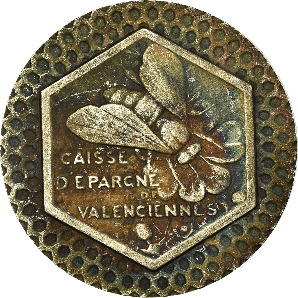 Frankrijk, Token, Savings Bank, Caisse d'Epargne de Valenciennes, ZF+, Zilver