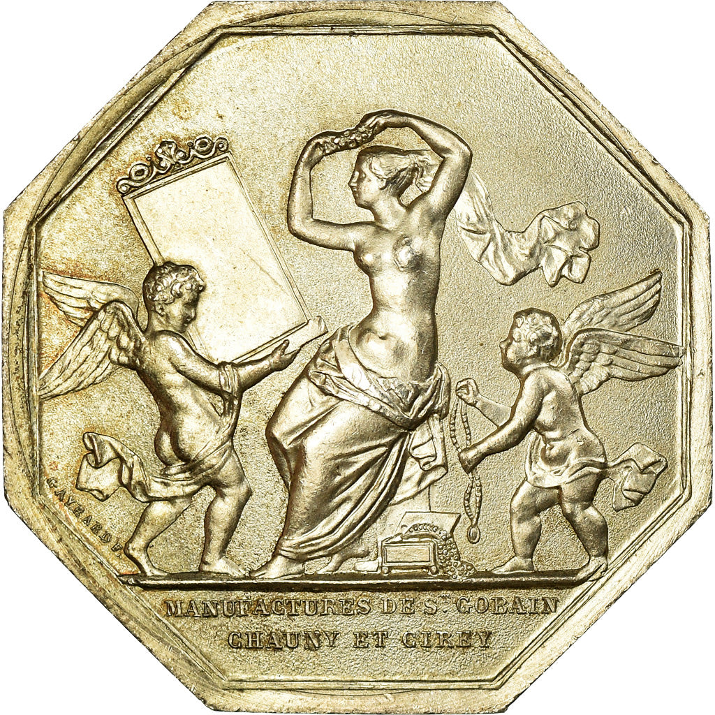 France, Token, Industry, Manufactures de Saint Gobain, Gayrard, MS(63), Silver