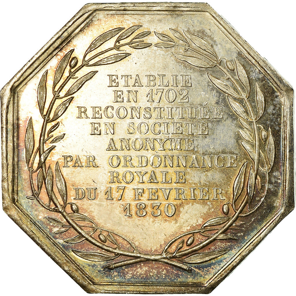 France, Token, Manufactures de Saint Gobain, Gayrard, MS(63), Silver