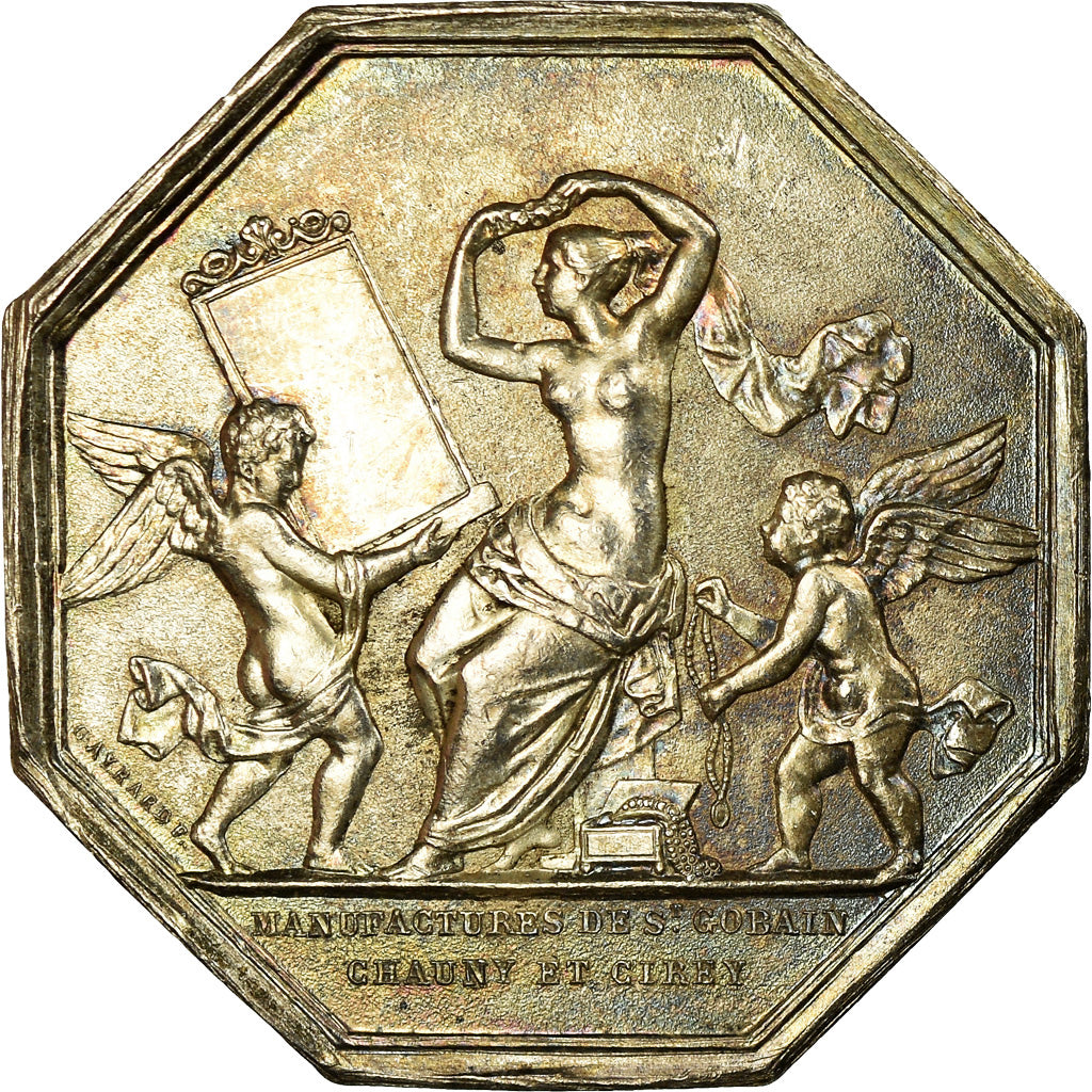 France, Jeton, Industry, Manufactures de Saint Gobain, Gayrard, SUP+, Argent