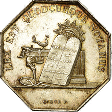France, Token, Notaires de l'Arrondissement d'Auxerre, 1838, Caqué, AU(55-58)