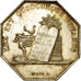 France, Token, Notaires de l'Arrondissement d'Auxerre, 1838, Caqué, AU(55-58)
