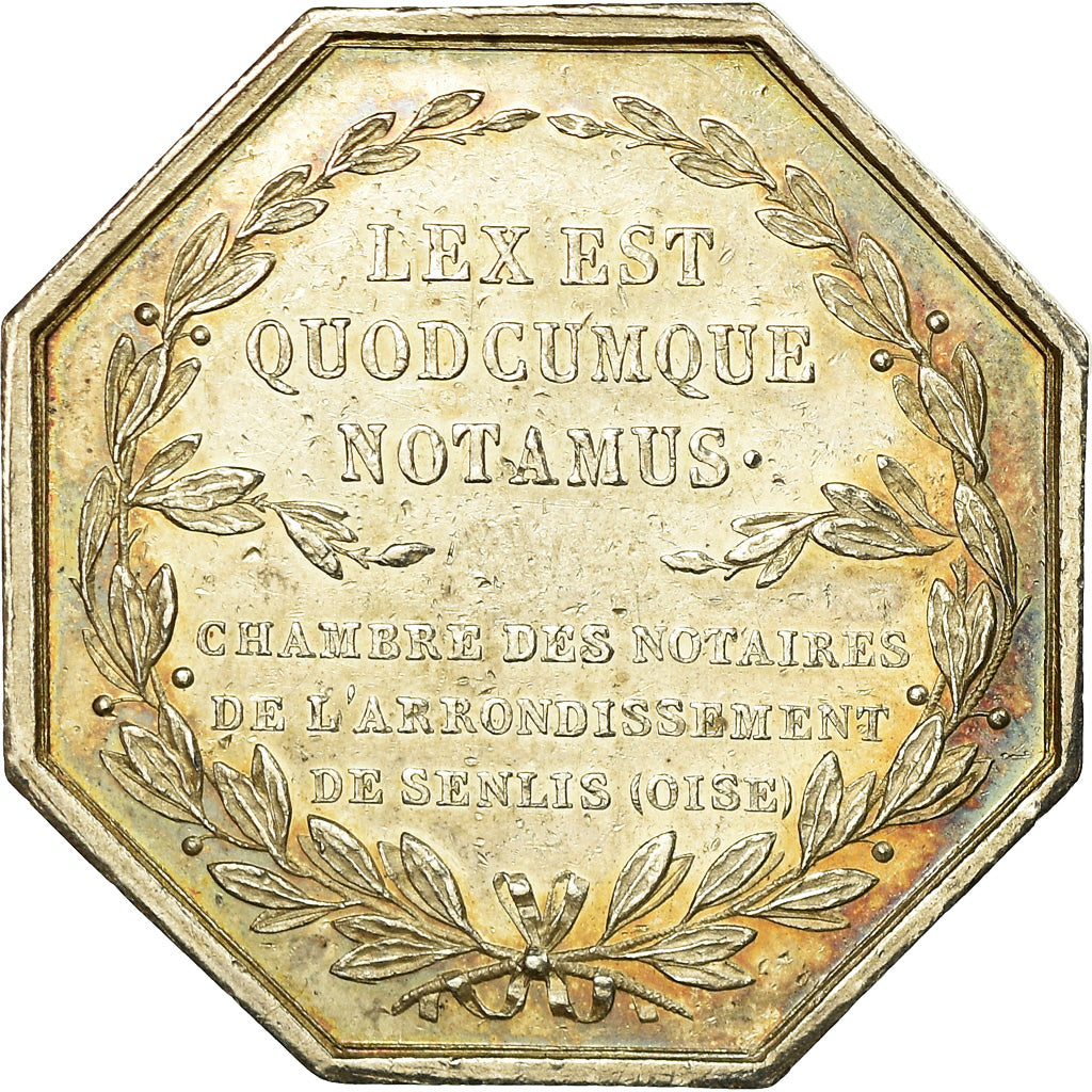Francia, Token, Notaires de l'Arrondissement de Senlis, Oise, Louis Philippe I