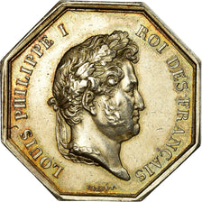 France, Token, Notaires de l'Arrondissement de Senlis, Oise, Louis Philippe I