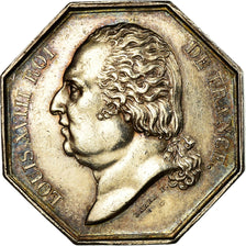 France, Jeton, Louis XVIII, assurance des 4 Départements Environnant Paris