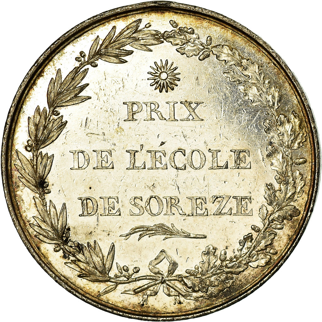 France, Jeton, Education, Prix de l'Ecole de Sorèze, 1816, SUP, Argent