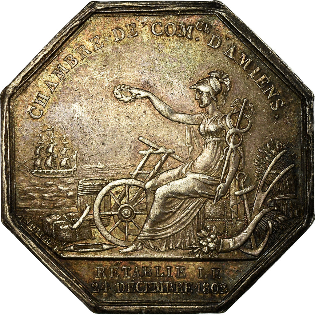 France, Token, Louis-Philippe Ier, Chambre de Commerce d'Amiens, Barre