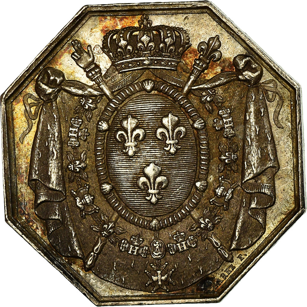 França, Token, Notaires de l'Arrondissement de Tours, Barre, AU(55-58), Prata