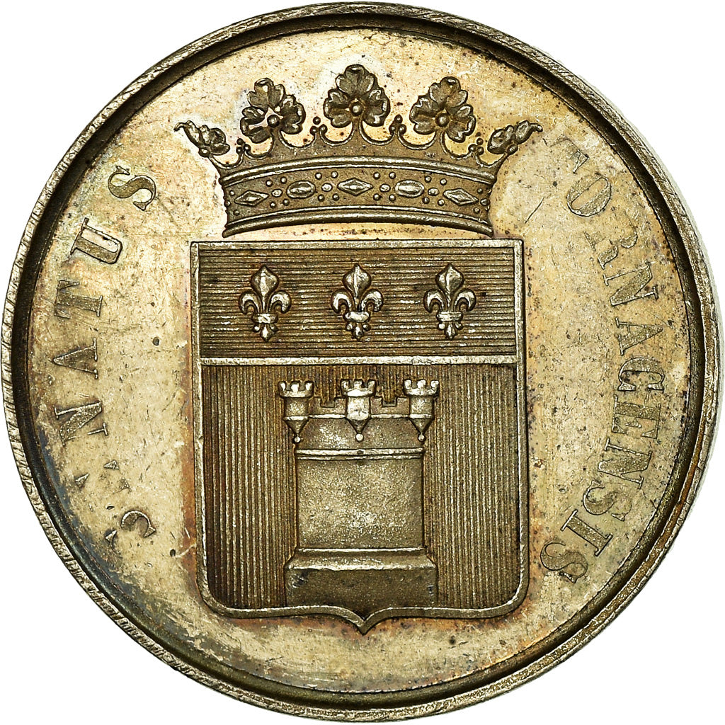 Belgique, Jeton, Conseil Communal de Tournai, 1857, SUP, Argent