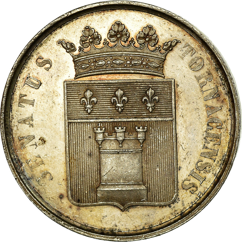 Belgium, Token, Conseil Communal de Tournai, 1856, AU(55-58), Silver