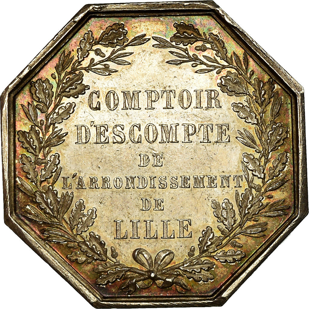 France, Token, Banques Provinciales, Comptoir d'Escompte de Lille, 1854