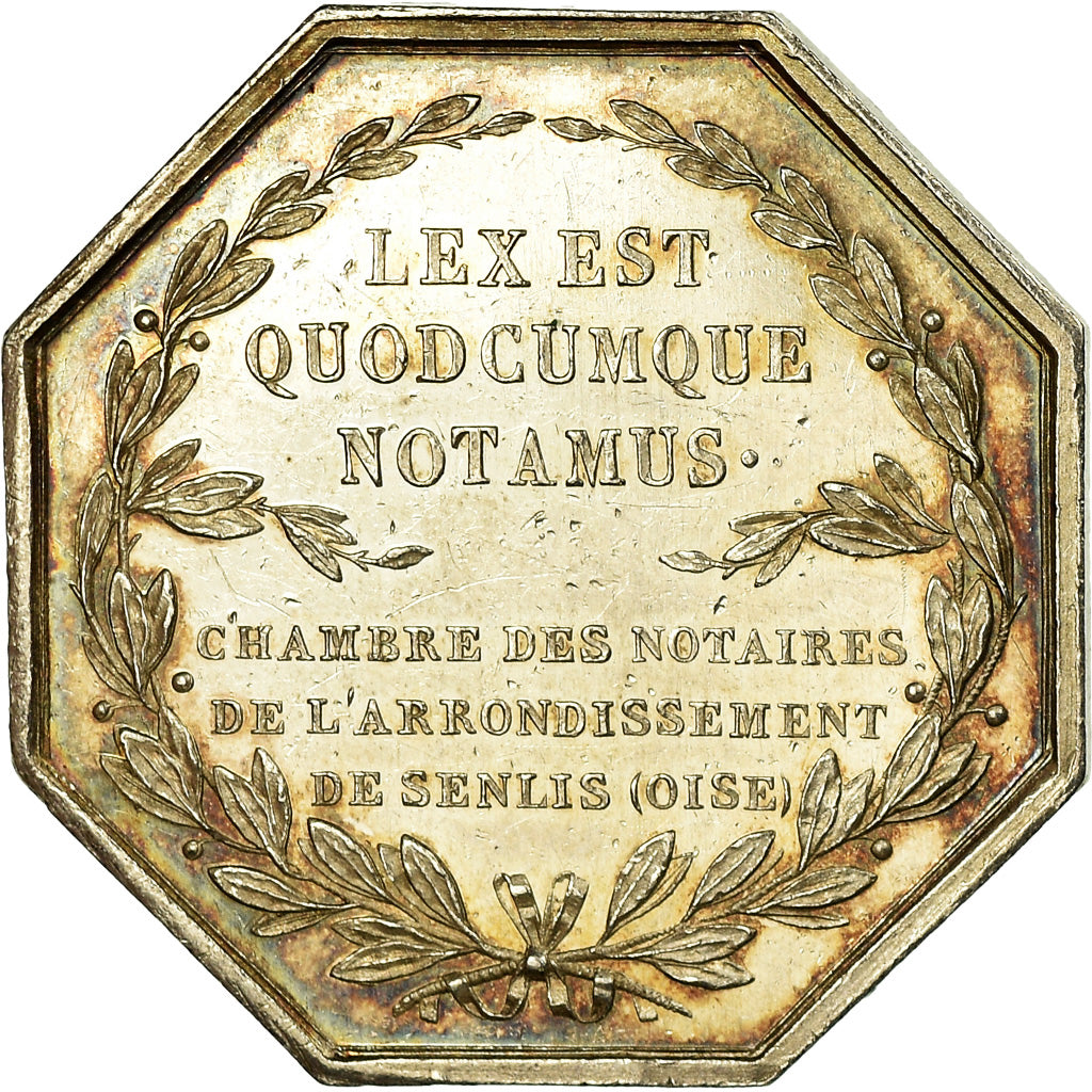France, Token, Notaires de l'Arrondissement de Senlis, Oise, Caqué, AU(55-58)