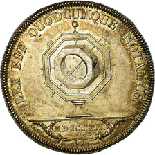 France, Token, Restauration, Notaires de Lyon, 1812, Tiolier, AU(55-58), Silver