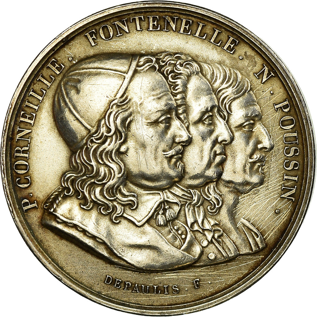 Frankrijk, Token, Normandie, Académie de Rouen, 1744, Depaulis, PR+, Zilver