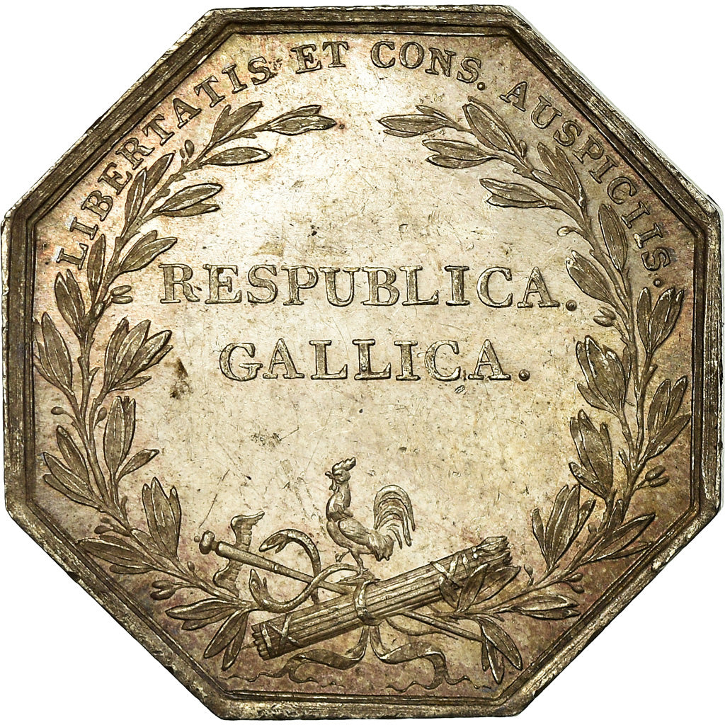 Francia, Token, Chambre de Commerce de Bordeaux, Tiolier, SPL-, Argento