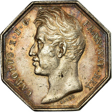 Francia, medalla, Charles X, Ville de Rouen, 1825, Barre, MBC+, Plata