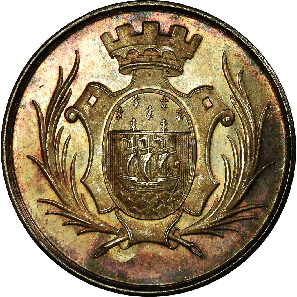 Frankrijk, Medaille, Savings Bank, Caisse d'Epargne de Nantes, 1821, PR, Zilver
