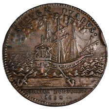 France, Royal, Token, 1694, EF(40-45), Copper, Feuardent #9824, 9.49