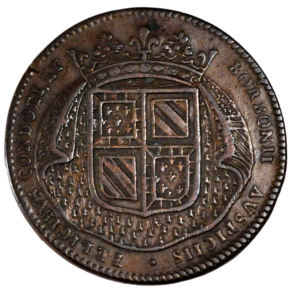 France, Royal, Token, 1694, EF(40-45), Copper, Feuardent #9824, 9.49