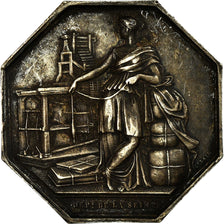 France, Médaille, Chambre Syndicale des Tissus, La Seine, 1848, Lesache, TTB+