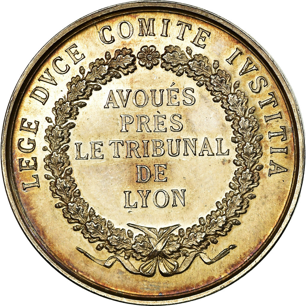 France, Token, Justice, Avoués du Tribunal de Lyon, Barre, MS(60-62), Silver