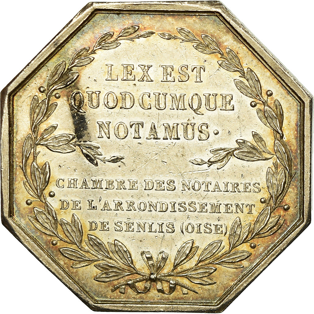 France, Token, Notaires de l'Arrondissement de Senlis, Oise, Louis Philippe I