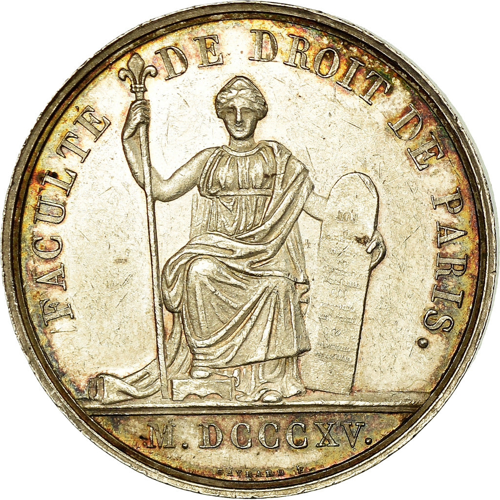 Francja, Token, Louis XVIII, Faculté de Droit de Paris, 1815, Gayrard