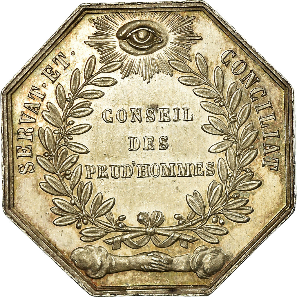Frankreich, Token, Droit, Conseil des Prud'hommes de Lyon, 1843, Penin, VZ