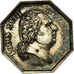 Frankrijk, Token, Louis XVIII, Préfecture de Police, Galle, ZF+, Zilver