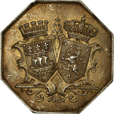 France, Token, Banque de Paris et des Pays-Bas, Stern, AU(50-53), Silver