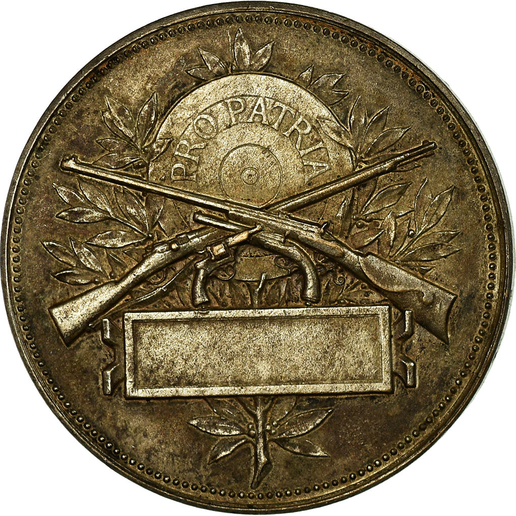 France, Token, Concours de Tir, Pro Patria, AU(50-53), Silvered bronze