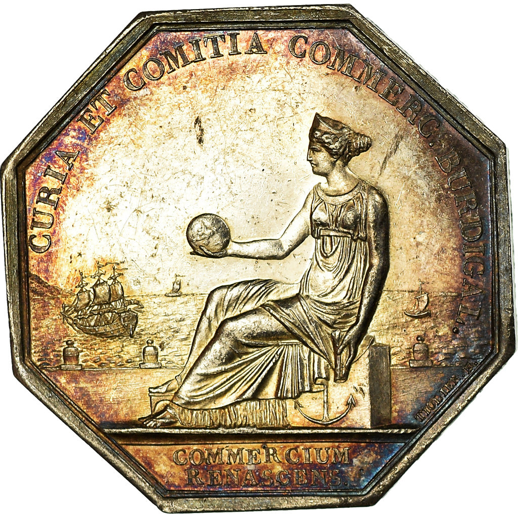 France, Token, Chambre de Commerce de Bordeaux, Tiolier, MS(60-62), Silver