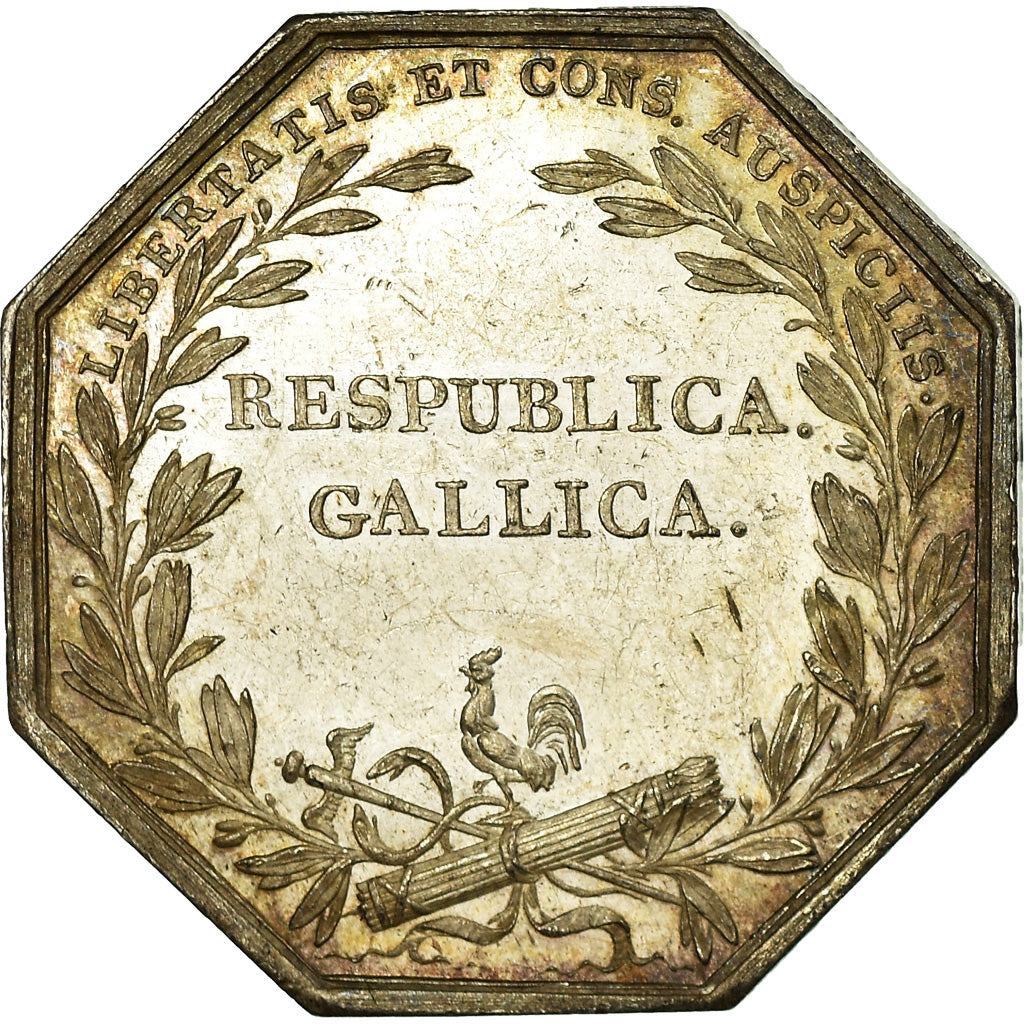 France, Token, Chambre de Commerce de Bordeaux, Tiolier, AU(55-58), Silver