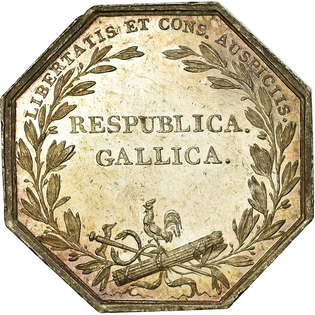 France, Token, Chambre de Commerce de Bordeaux, Tiolier, AU(55-58), Silver