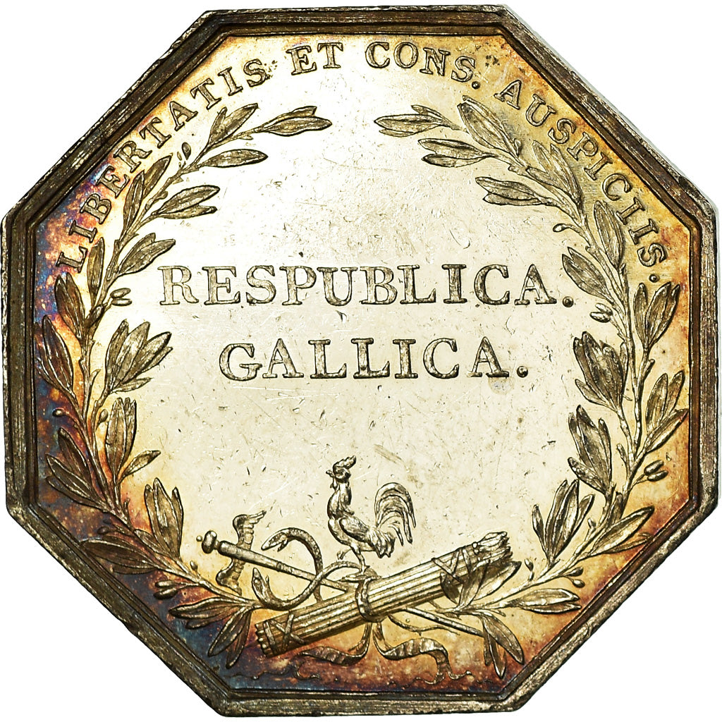 Francia, Token, Chambre de Commerce de Bordeaux, Tiolier, SPL-, Argento