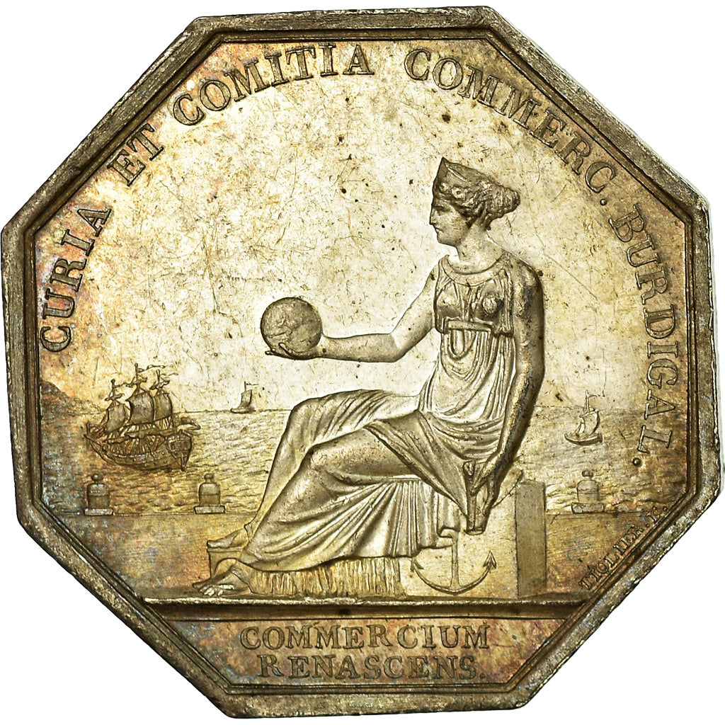 Frankreich, Token, Chambre de Commerce de Bordeaux, Tiolier, VZ, Silber