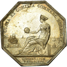 France, Token, Chambre de Commerce de Bordeaux, Tiolier, AU(55-58), Silver